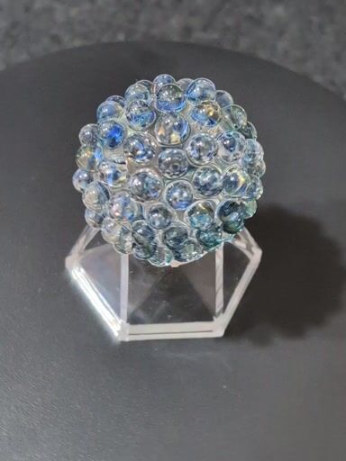 Preview pic of Peter Boyle blue translucent hobnail