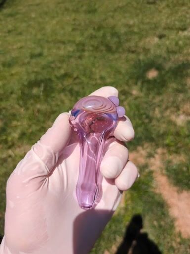 Preview pic of Transparent purple dry pipe