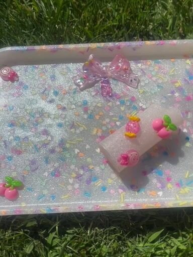 Preview pic of Candy 🍭 Sparkle Rolling Tray& Lighter keeper