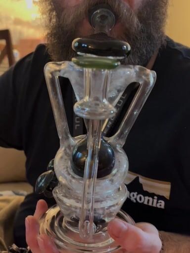 Preview pic of Kyru observatory style recycler colors are Mystery aventurine is the green/purple and crushed opal/galaxy Accented 🍄
