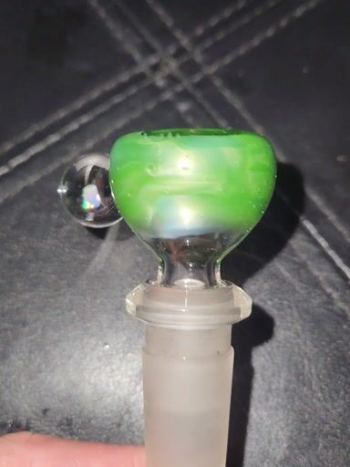 Preview pic of 14mm x 1 Lucy over Chromium w/ opal