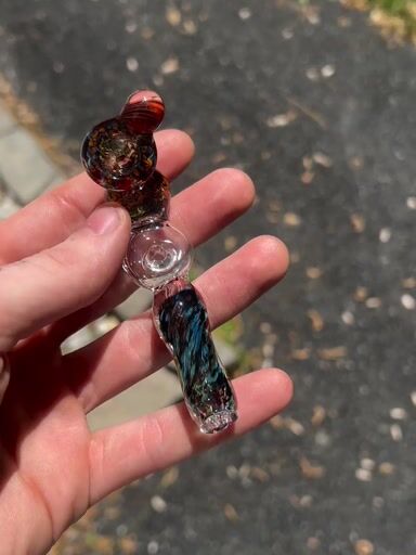 Preview pic of Clifford Glass Funky doughnut pocket piece