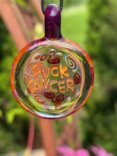 Preview pic of “Fuck Cancer” pendant necklace
