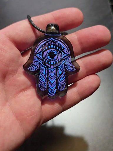 Preview pic of Hamsa Hand Glow Pendant