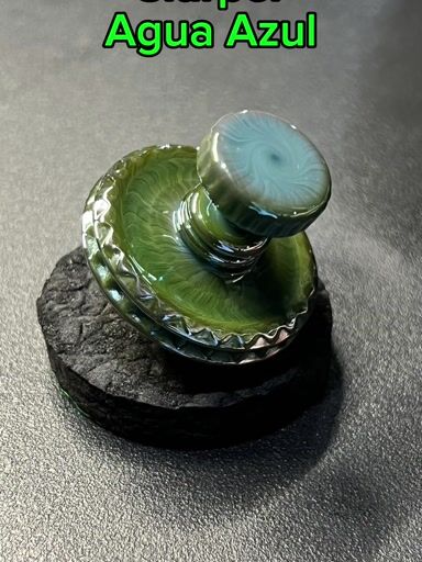 Preview pic of JS Glass Agua Azul Fumed Slurper Cap