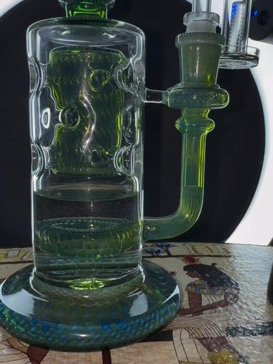 Preview pic of Fab Klein Incycler 🦚 Blue Lights Peacock 8in/14mm