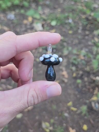 Preview pic of Steel Wool Mushroom Pendant