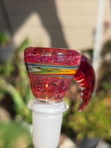 Preview pic of Red Dichroic 14mm Slide With Horn