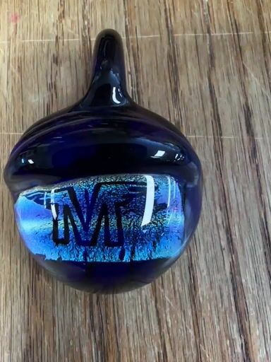 Preview pic of Mcfly glass 2016 eyeball Dichro image pendant rare early 2016 new old stock signed and dated