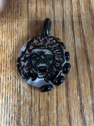 Preview pic of 2016 Windstar glass custom Ultimate Warrior pendant rare NOS