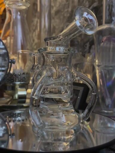 Preview pic of Boro by wombat glass triple up take double drain 10mm rig