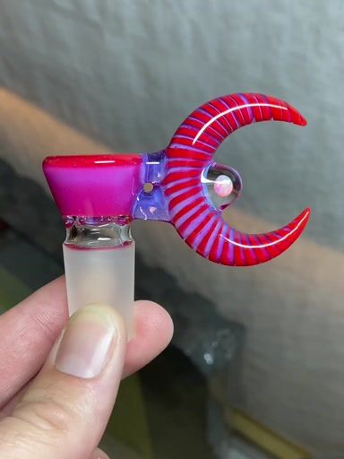Preview pic of Elmolloboro Pink Slyme Poppy Crescent Moon Slide