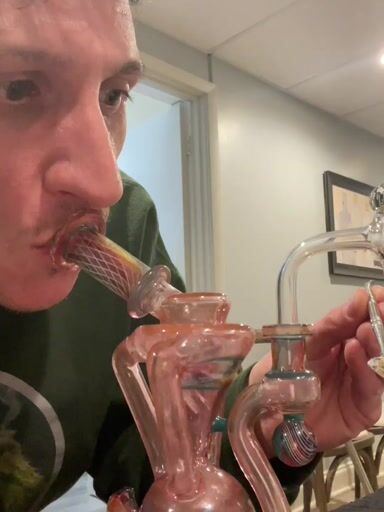 Preview pic of Hardcore toke x karma glass recycler triple drain