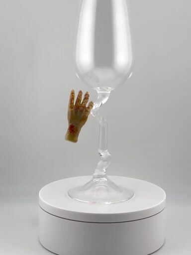 Preview pic of Hand of the Maker series dessert wine glass