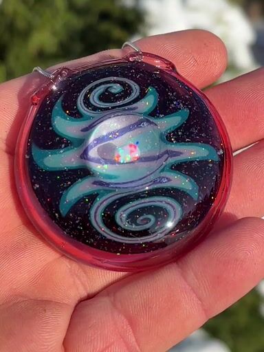 Preview pic of Crushed opal pendant