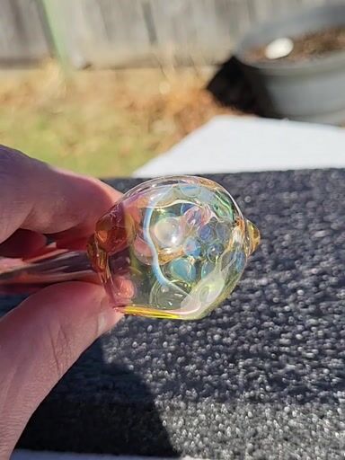 Preview pic of Gold fume spoon with sublime and fume honeycomb
