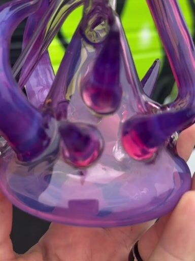 Preview pic of Pugsley Glass Purple Amethyst Recycler 10mm 90