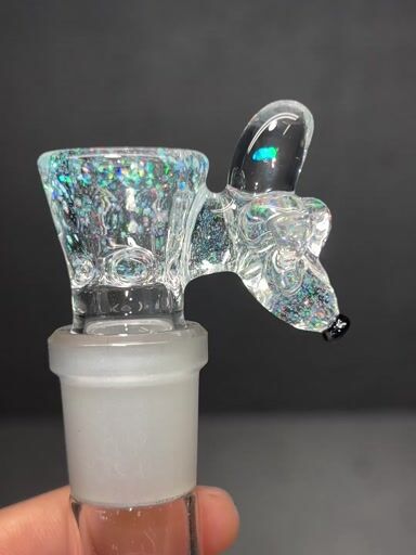 Preview pic of 18mm 4 hole crushed opal banana slide