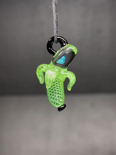 Preview pic of Green retti/Opal banana pendant