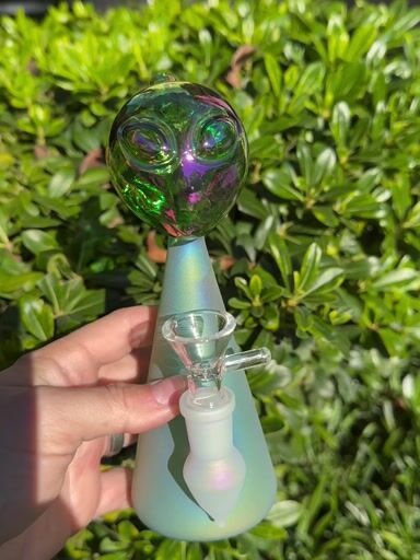 Preview pic of Green Frosted Alien Dab Rig