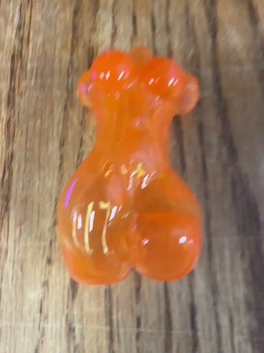 Preview pic of Corinne Winters rare UV swirl orange crush female torso pendant new old stock 2016