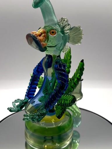 Preview pic of WYO MOFO Borosilicate Glass Piece – 8” Heady Art