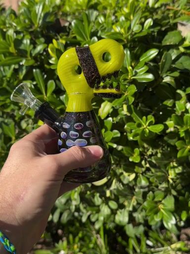 Preview pic of Green Dichro Dinosaur Dab Rig
