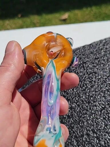 Preview pic of Wave spoon lava , karmaline,  opaque aqua