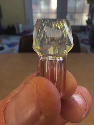 Preview pic of @SwankGlass Faceted Gold and Silver Fume Joint Holder