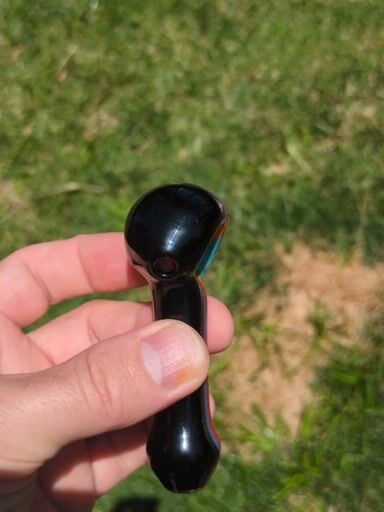 Preview pic of Line worked spoon with opal