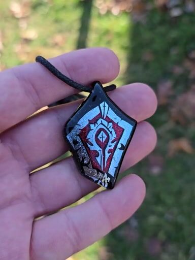 Preview pic of Clearance Horde Warcraft Layered Dichro Pendant