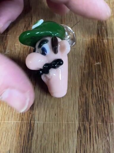 Preview pic of Stabby Joe rare custom Luigi pendant with UV Lucy bail amazing new old stock 2016