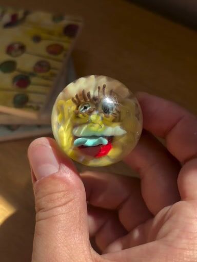 Preview pic of Mustache Eyelash Marble face #8
