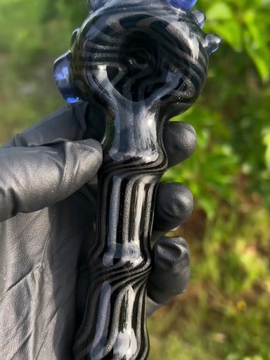 Preview pic of Large line work spoon with tool murrine