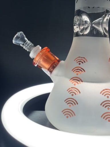 Preview pic of Sandblasted Beaker With Bowl And Downstem