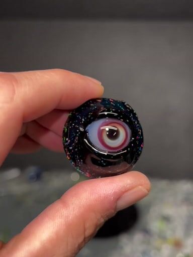 Preview pic of Crushed opal eye pendant