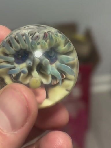 Preview pic of Mustache eyelash marble - cracked nose and eyelash