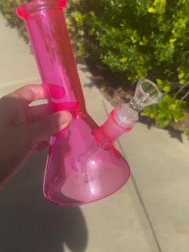 Preview pic of Neon Pink Iridescent 8 Inch Bong