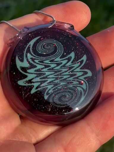 Preview pic of Crushed opal pendant