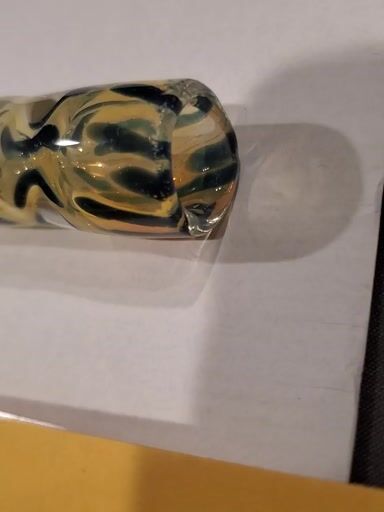 Preview pic of CLEAR, YELLOW and BLUE CHILLUM/ONE HITTER