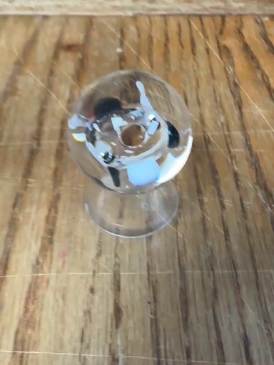 Preview pic of Lick my glass 36mm air trap vortex abstract marble brand new old stock 2016 beautiful