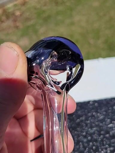Preview pic of Bubble hash spoon #18 purple urple and galaxy