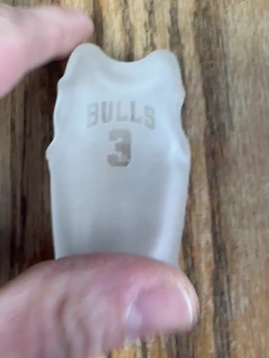 Preview pic of 2016 Rushin glass Dwayne Wade custom jersey pendant NOS