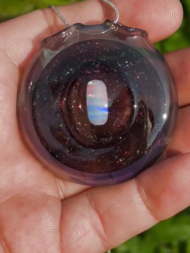 Preview pic of Crushed opal pendant