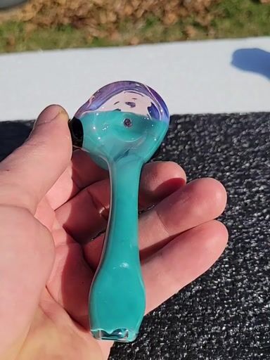 Preview pic of Opaque aqua and karmaline spoon