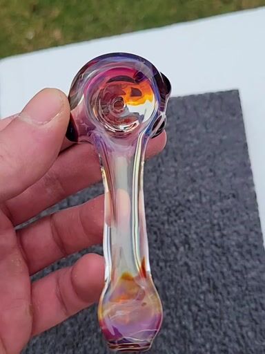 Preview pic of Amber purple and silver fume spoon