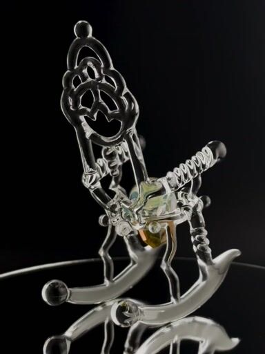 Preview pic of Gothic Rocking Throne/ Marble Holder