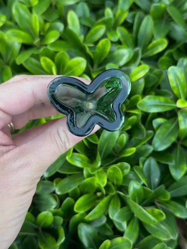 Preview pic of Dark Green Butterfly 14mm Slide/Bowl