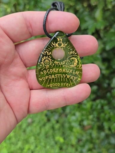 Preview pic of Golden Planchette Layered Pendant