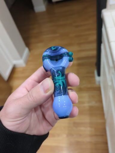 Preview pic of 7 section purple worked spoon